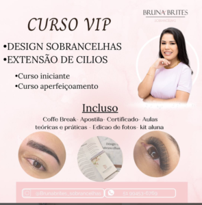 CURSOS Sobrancelhas Cilios Labios Bruna Brites